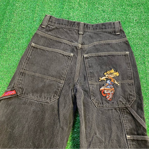 JNCO Denim - Y2k VINTAGE RARE JNCO flame skater carpenter pants contrast stitch